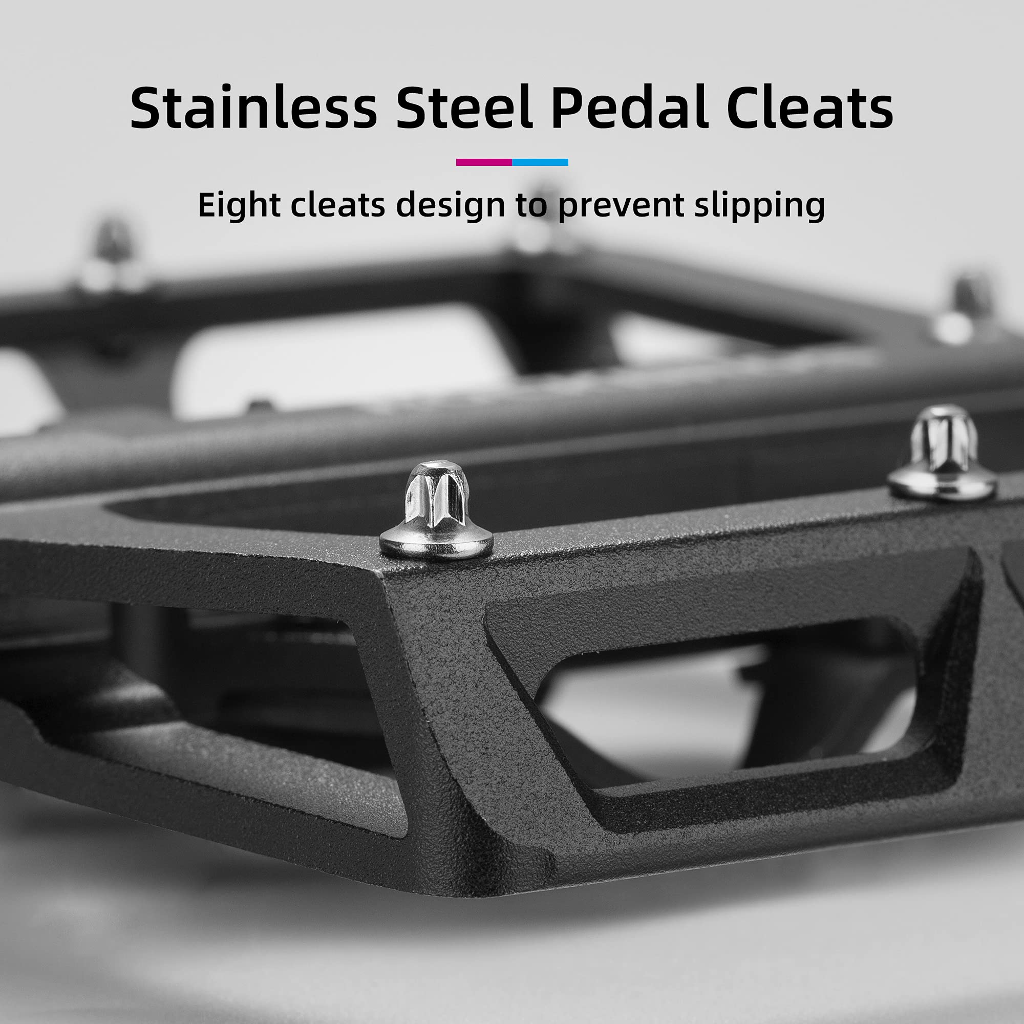 ROCKBROS MTB Aluminum Bike Pedals Compatible with SPD - ROCKBROS #Color_black