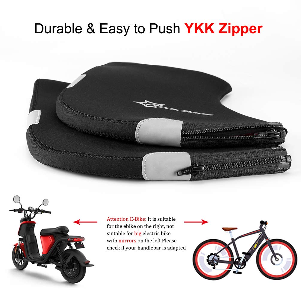 ROCKBROS Handlebar Mittens - Cold Weather Windproof MTB Bar Covers - ROCKBROS