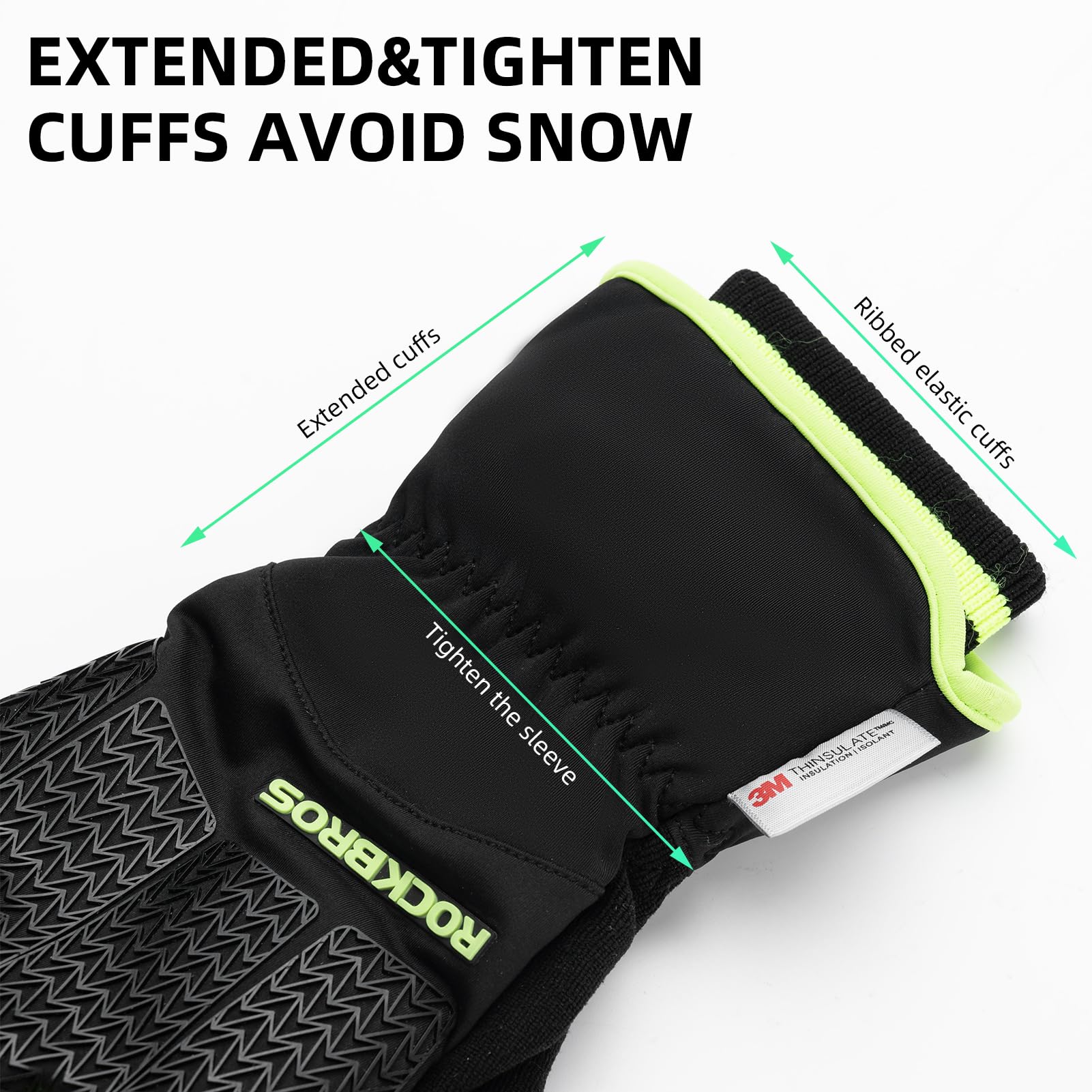 ROCKBROS Winter Cycling Gloves, Windproof Thermal Touchscreen Gloves for Men  Women