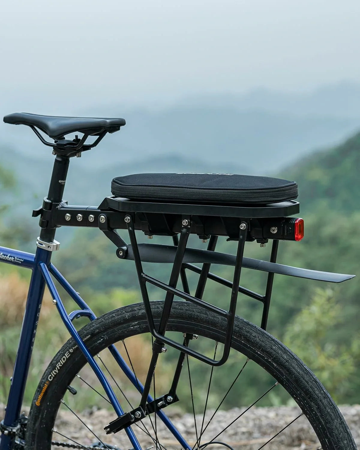 Foldable Bike Bag for Rear Rack Expandable 5L