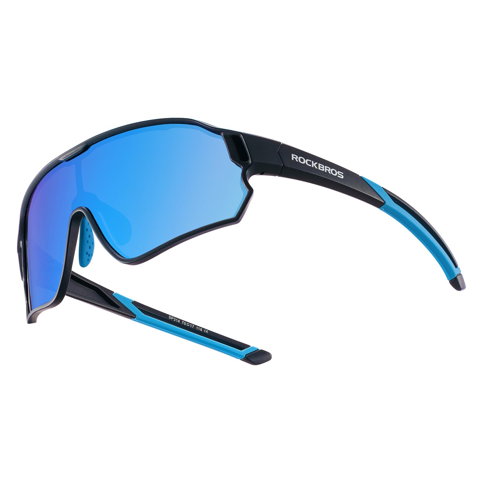 rockbros uv400 protection kids polarized sunglasses#color_black