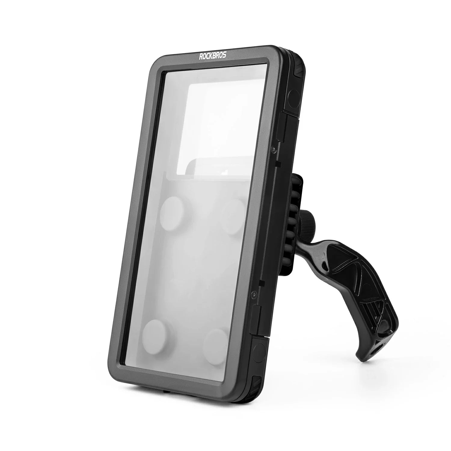 Black phone case with handle on a white background #color_Rearview mirror-black