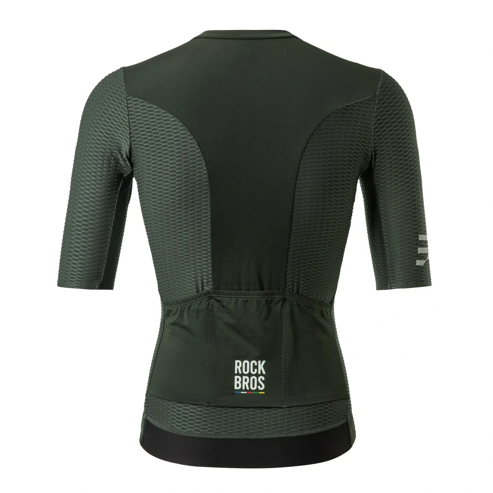 ROCKBROS mens cycling jersey short sleeve dark sage green