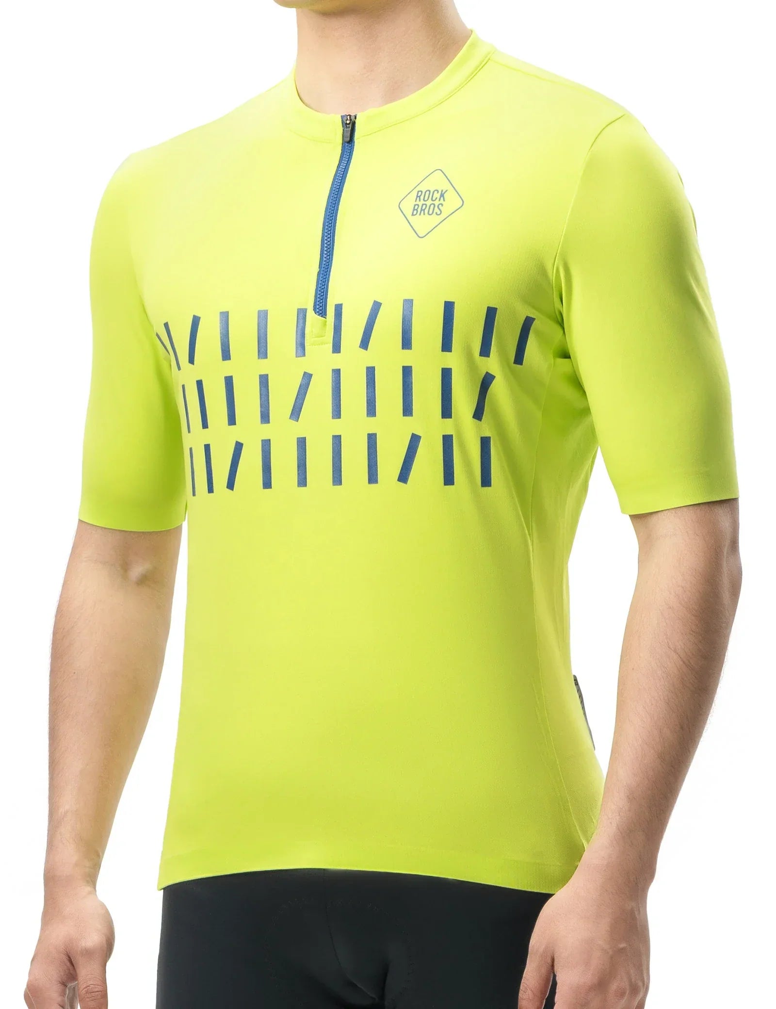 ROCKBROS mens short sleeve cycling jersey half zip