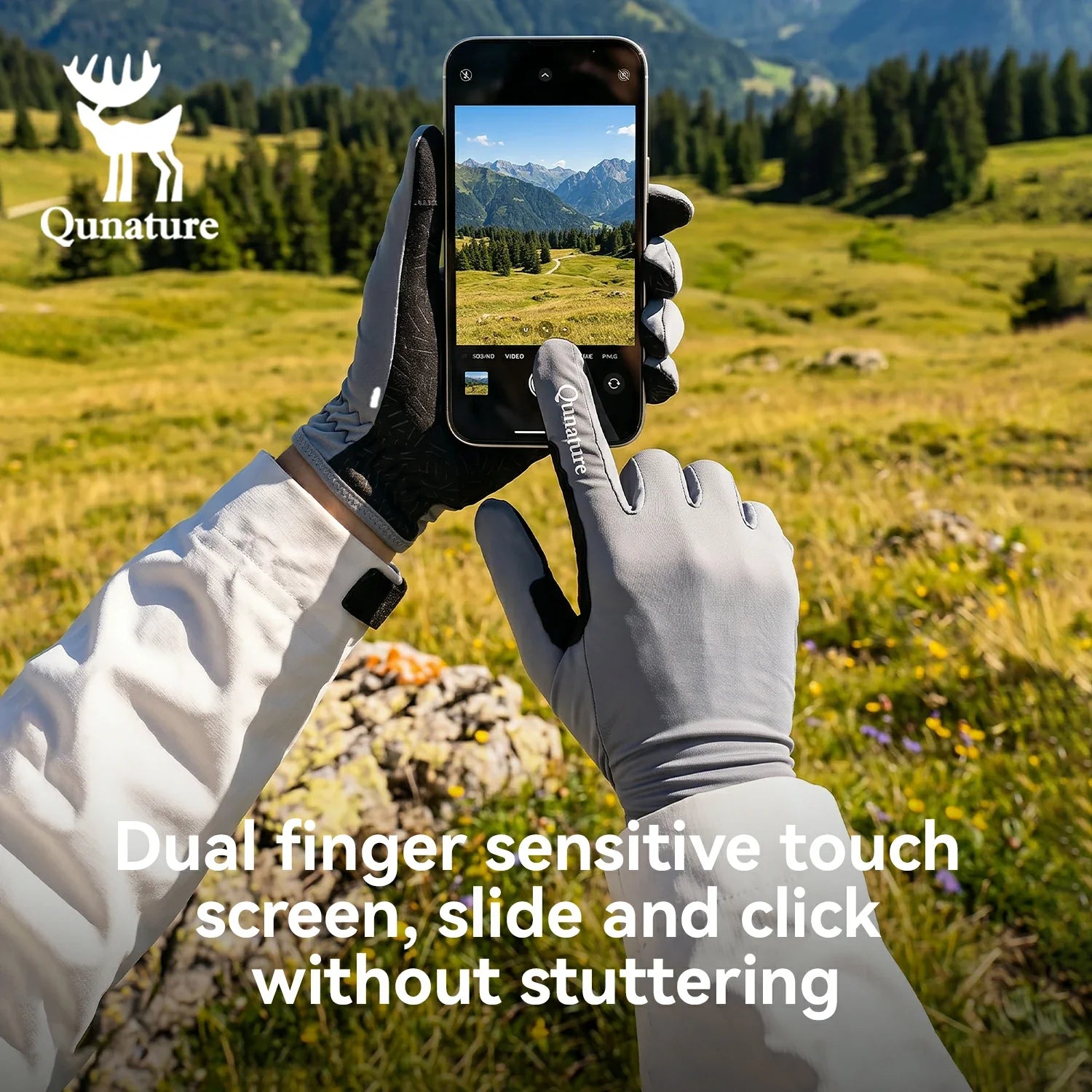 Fingerless sun protection gloves with grip