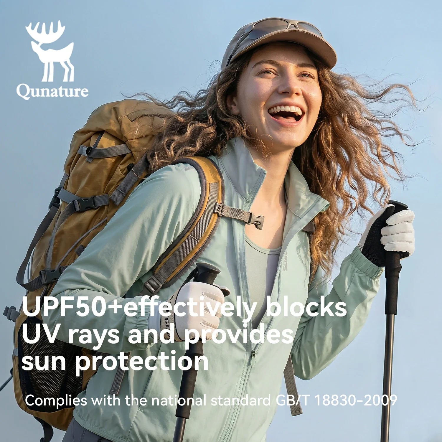 Fingerless sun protection gloves with grip