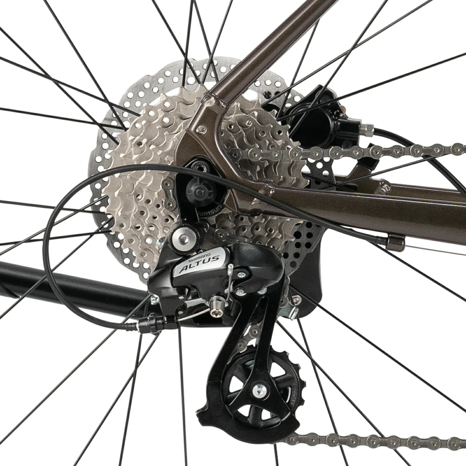 p2e-road-bike-brown-rear-derailleur #color_brown