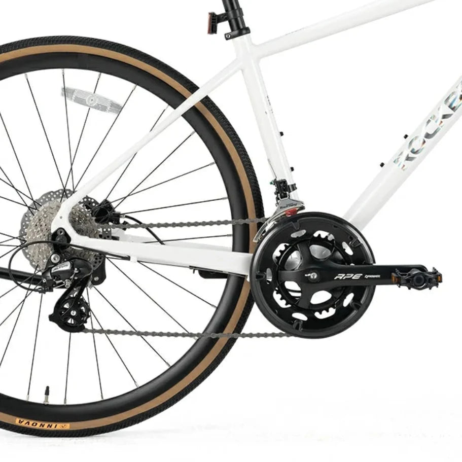 p2e-road-bike-white-drivetrain #color_white