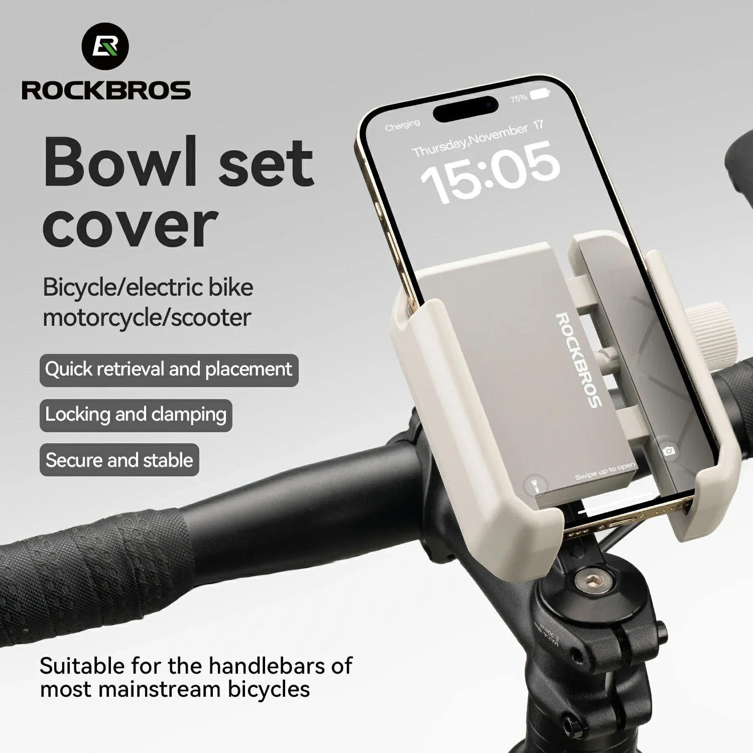 Bike Phone Holder Half Wrap Anti-Overload for 4.7-7.2''