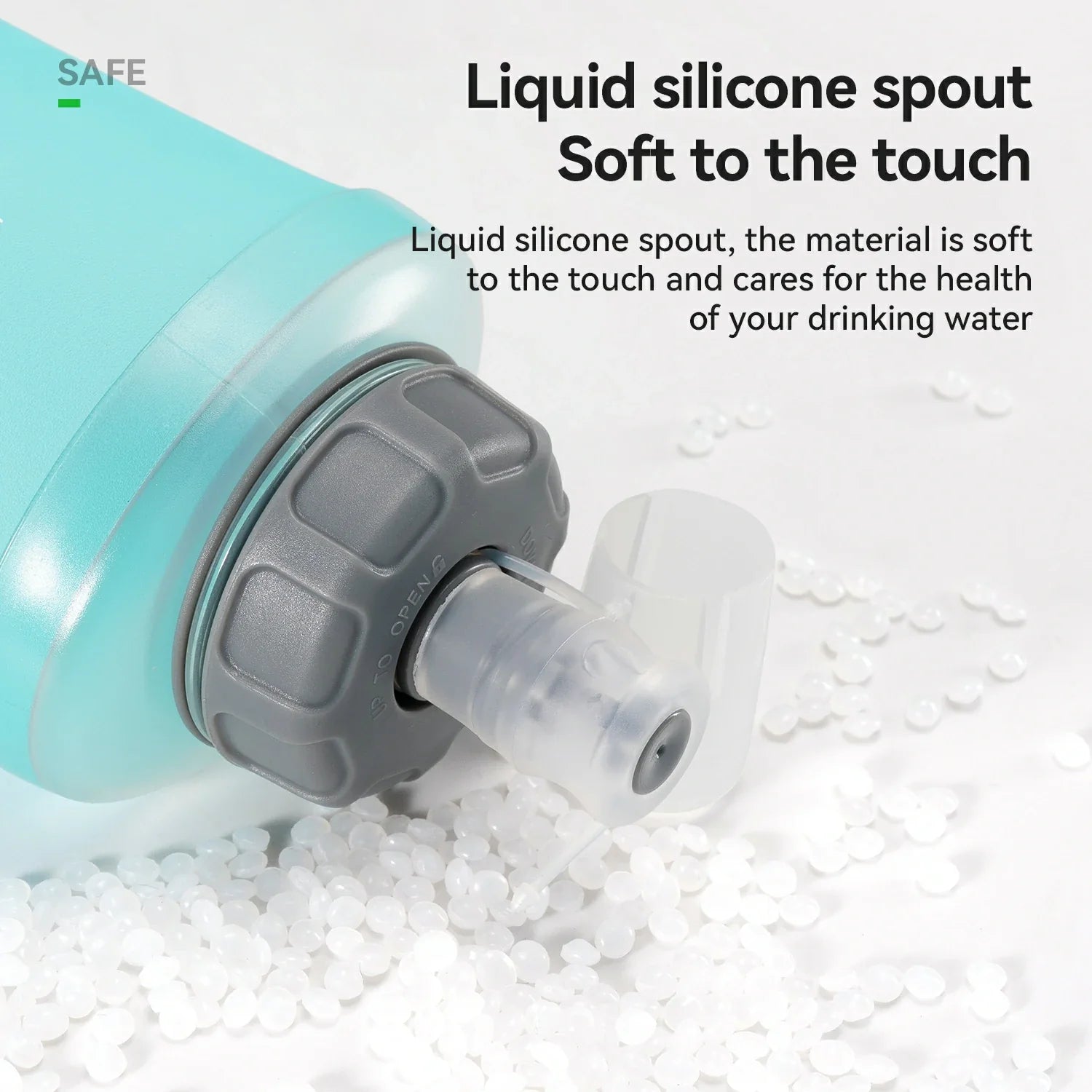 Flexible hydration flask for hiking