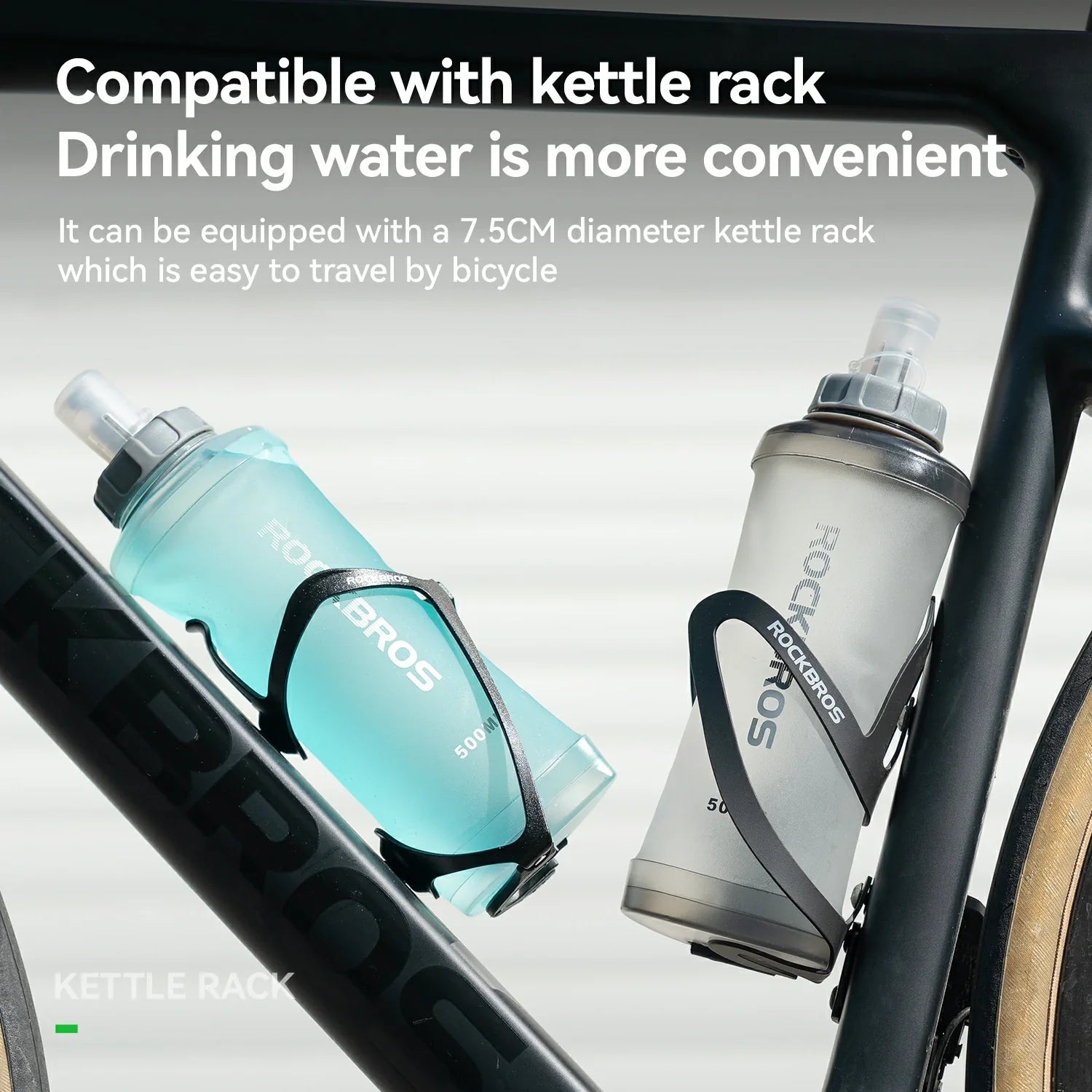 Portable soft water bottle for outdoor sports