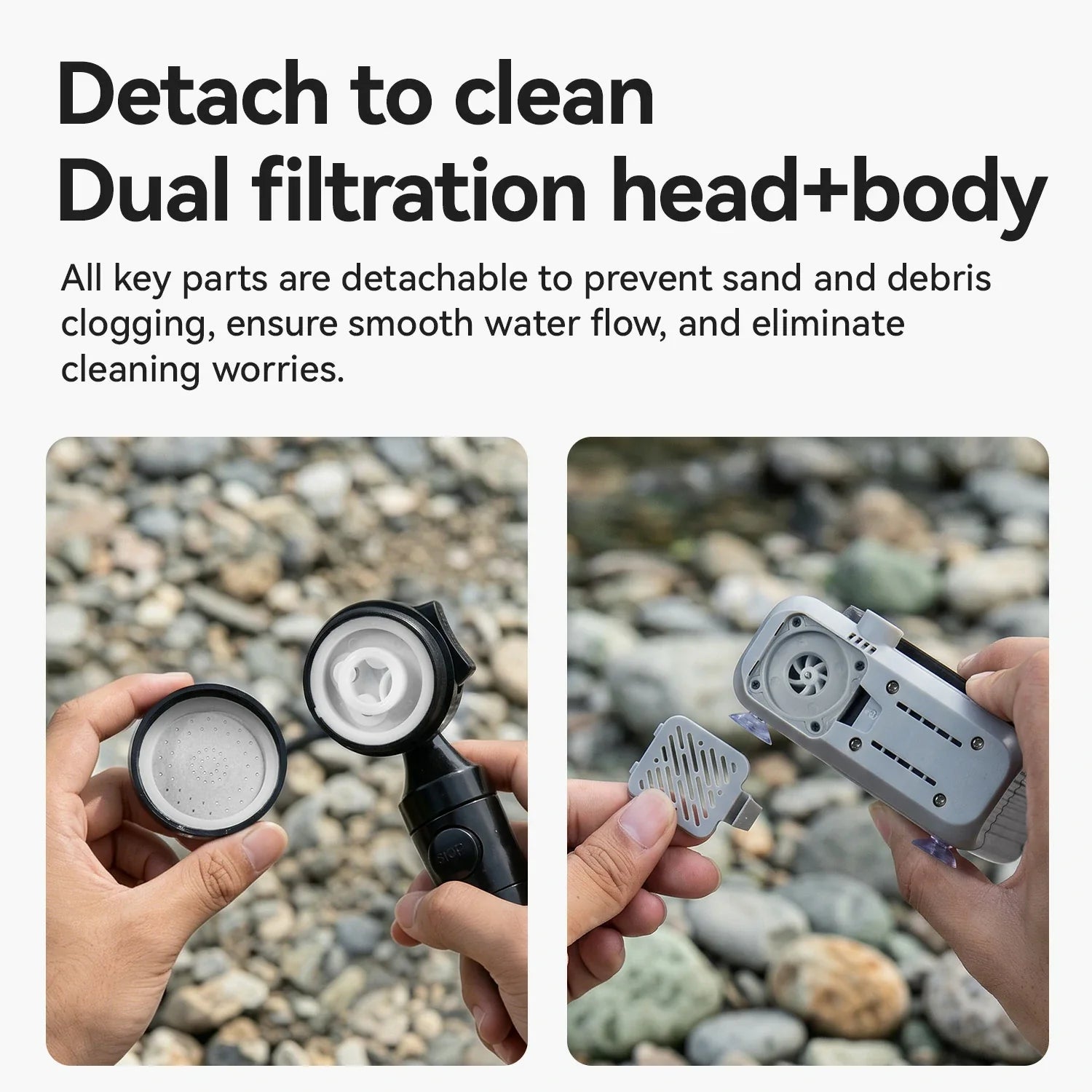 Dual filtration head+body