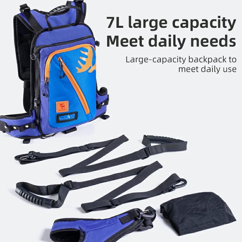 Qunature Kids’ Ski Training Backpack With Traction Rope-H53