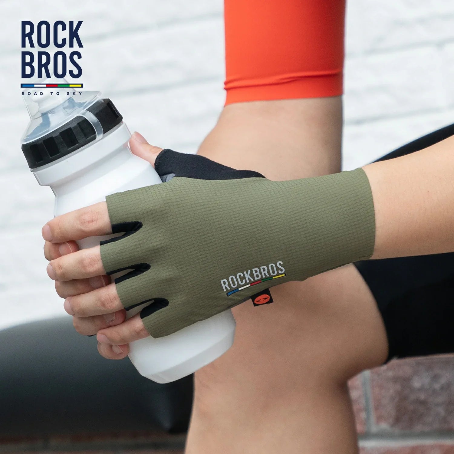 ROAD TO SKY Elastic Interface? Cycling Half Finger Gel Padded Gloves