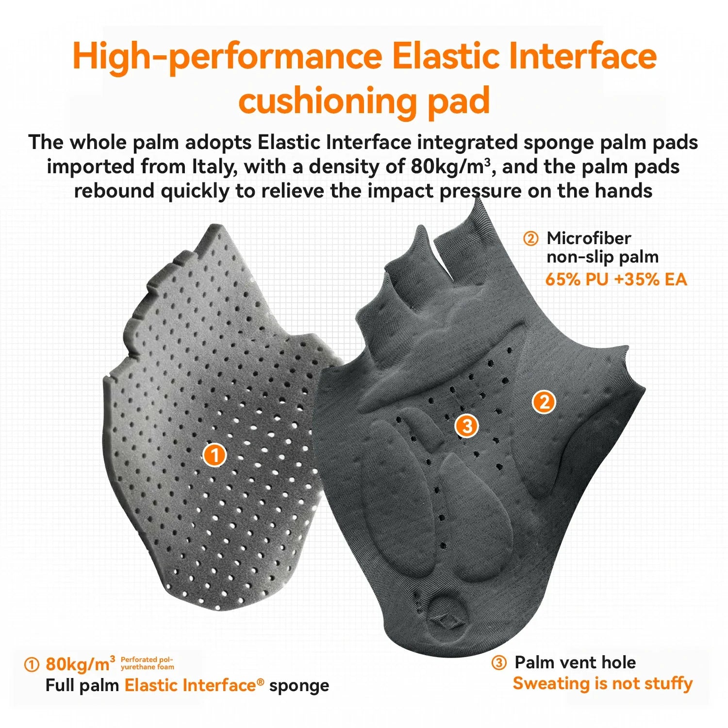 ROAD TO SKY Elastic Interface? Cycling Half Finger Gel Padded Gloves