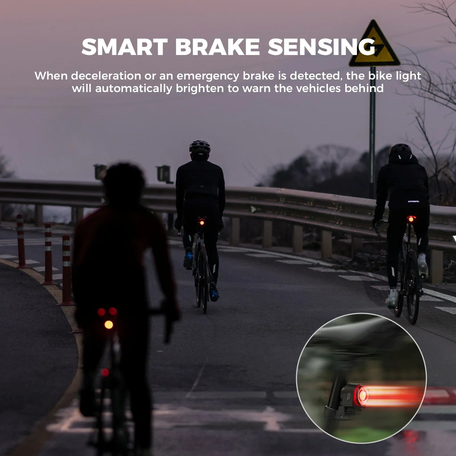 rockbros rear light with wireless horn