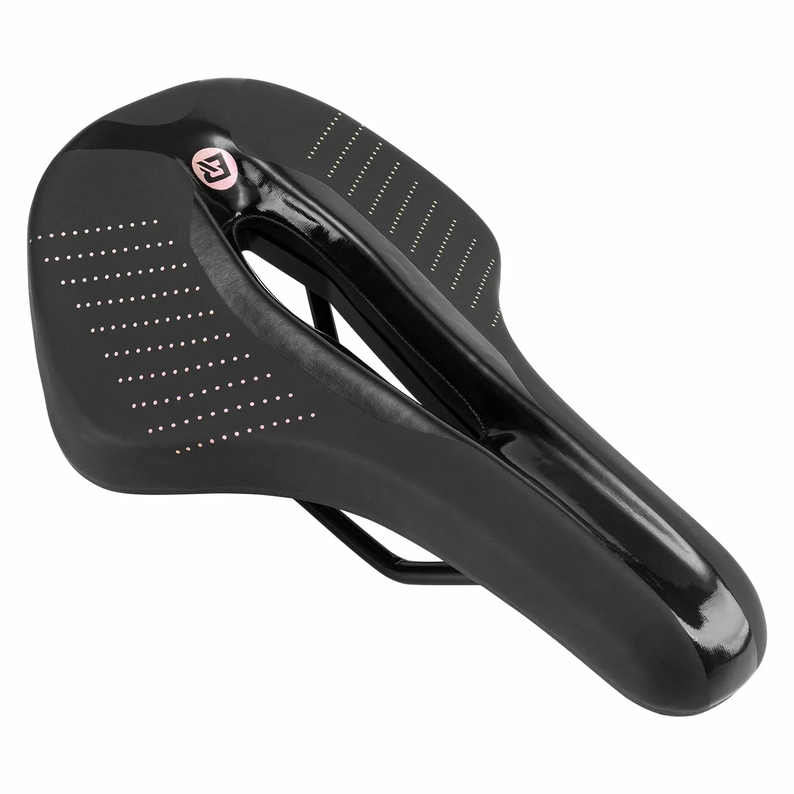 Bike Seat Breathable Ergonomic Shock Absorbing Hollow Design PU Leather