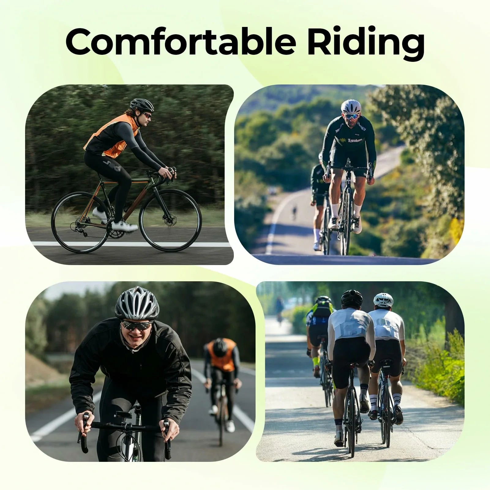 Bike Seat Breathable Ergonomic Shock Absorbing Hollow Design PU Leather