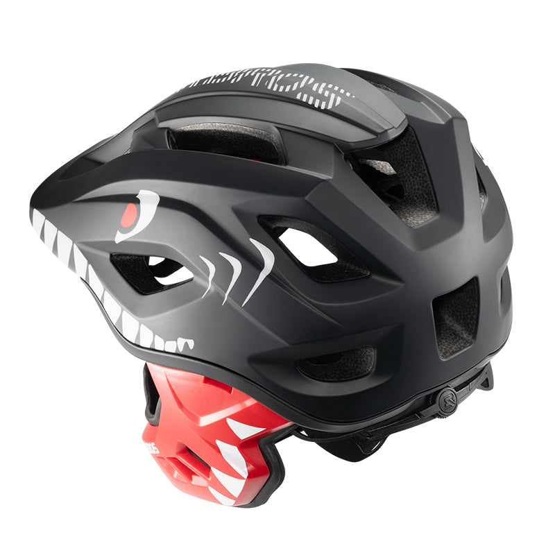 comfortable kids bicycle helmet cartoon #color_black