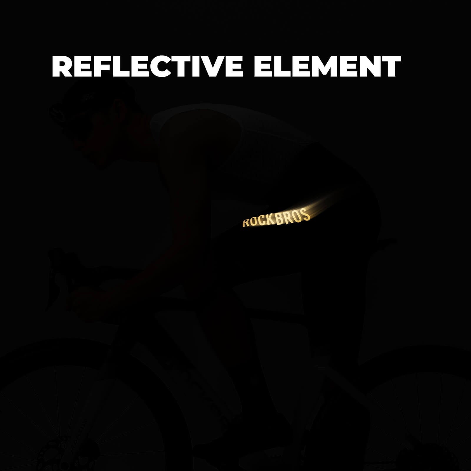 ROCKBROS men's cycling waist shorts YDDK012 with DOLOMITI pads, designed for comfort and support on long-distance rides.