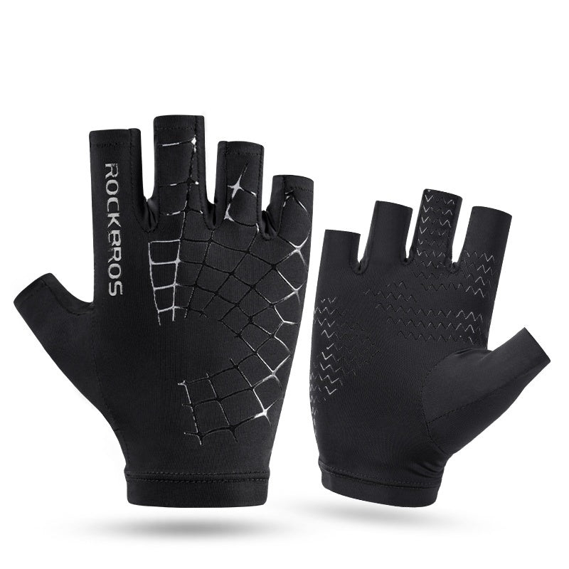 Ice Silk Half Finger Gloves