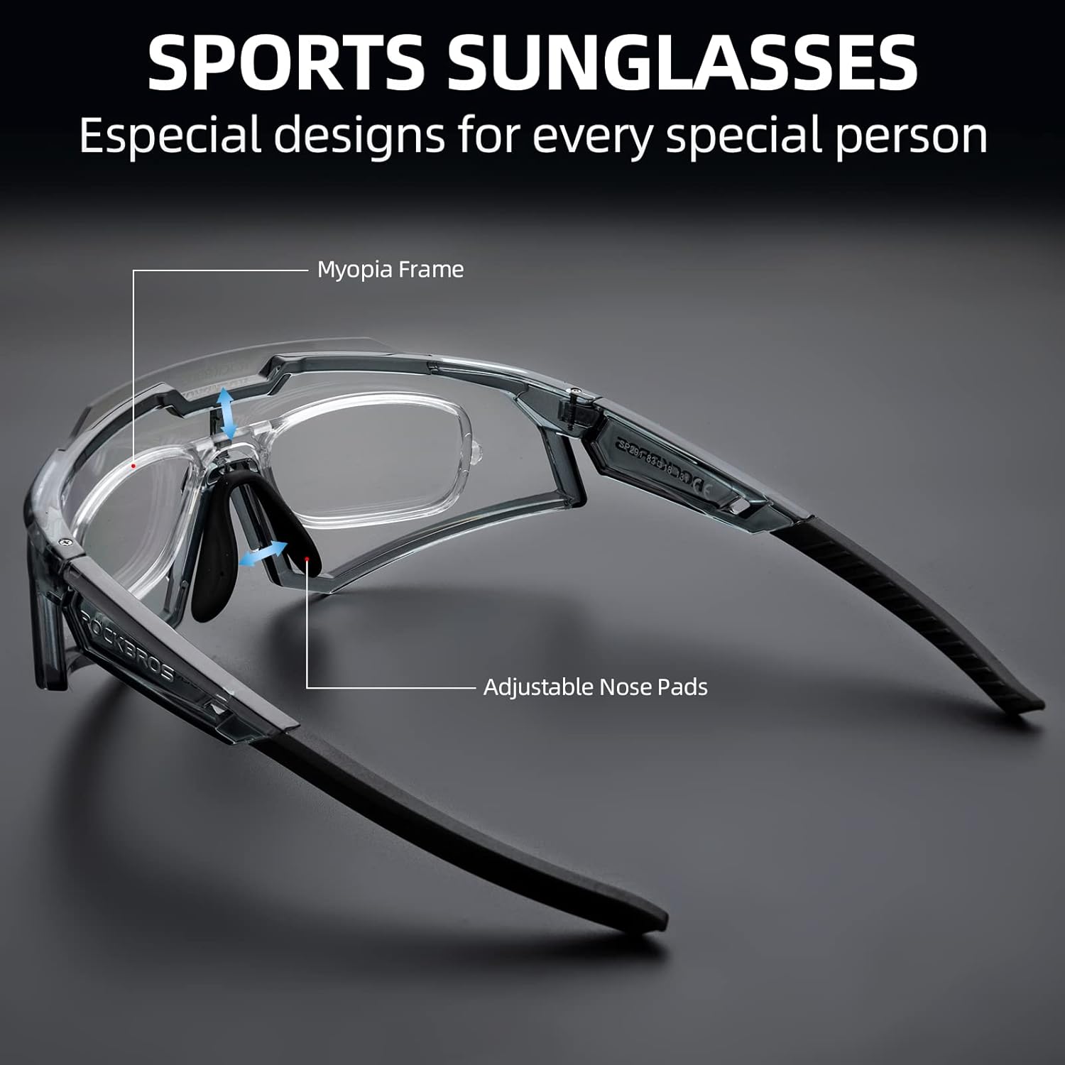 lightweight  tr90 half frame photochromic sunglasses for adults#color_white