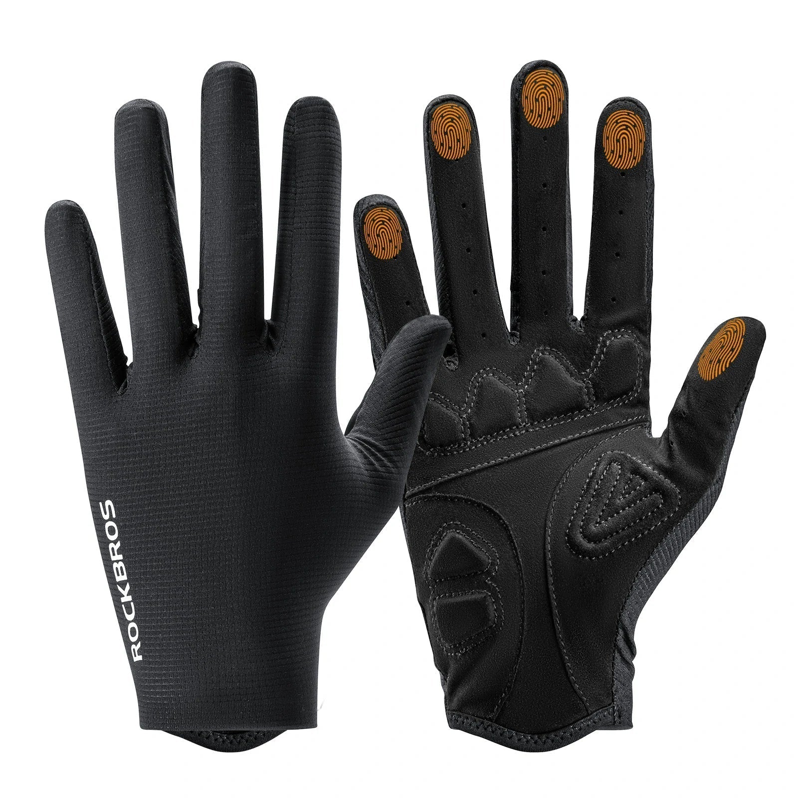 Plain Full-Finger Cycling Gloves