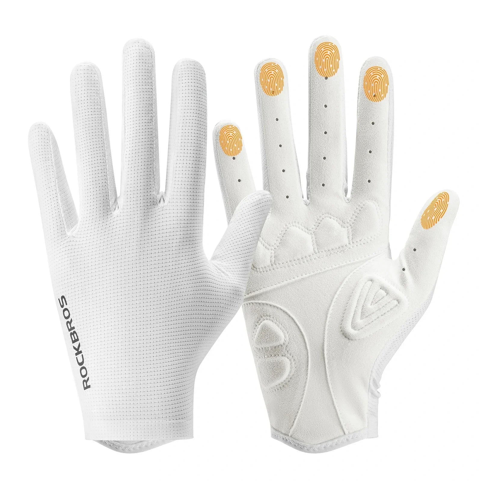 Plain Full-Finger Cycling Gloves