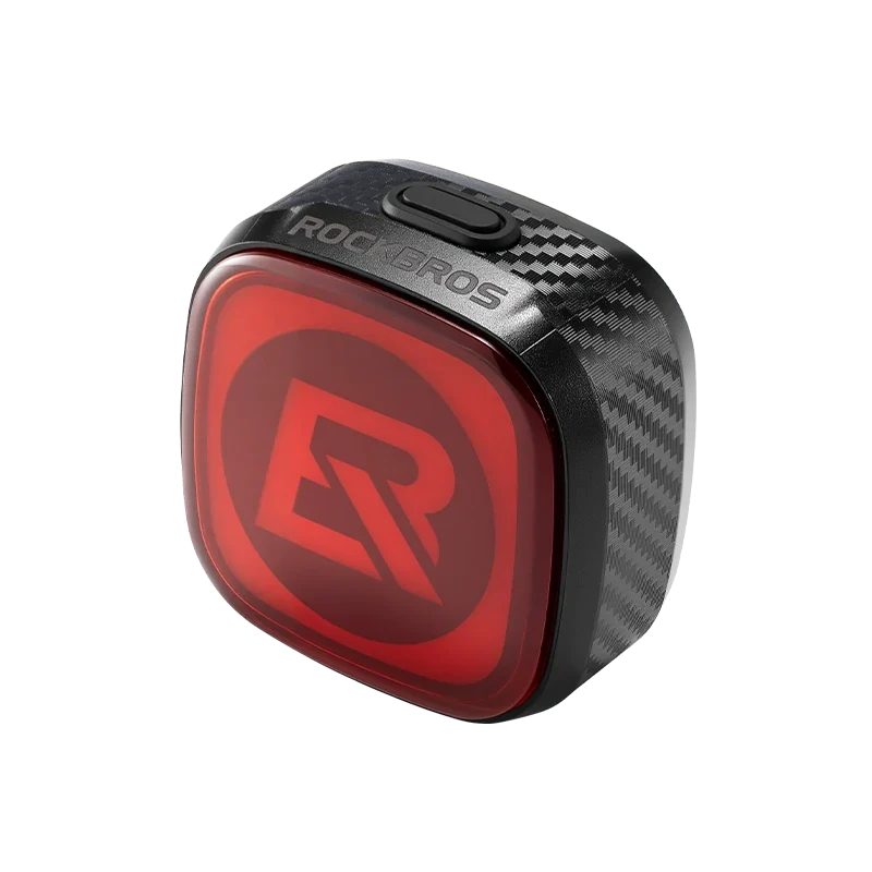 rockbros brand logo on a red bicycle tail light #Color_ROCKBROS Logo