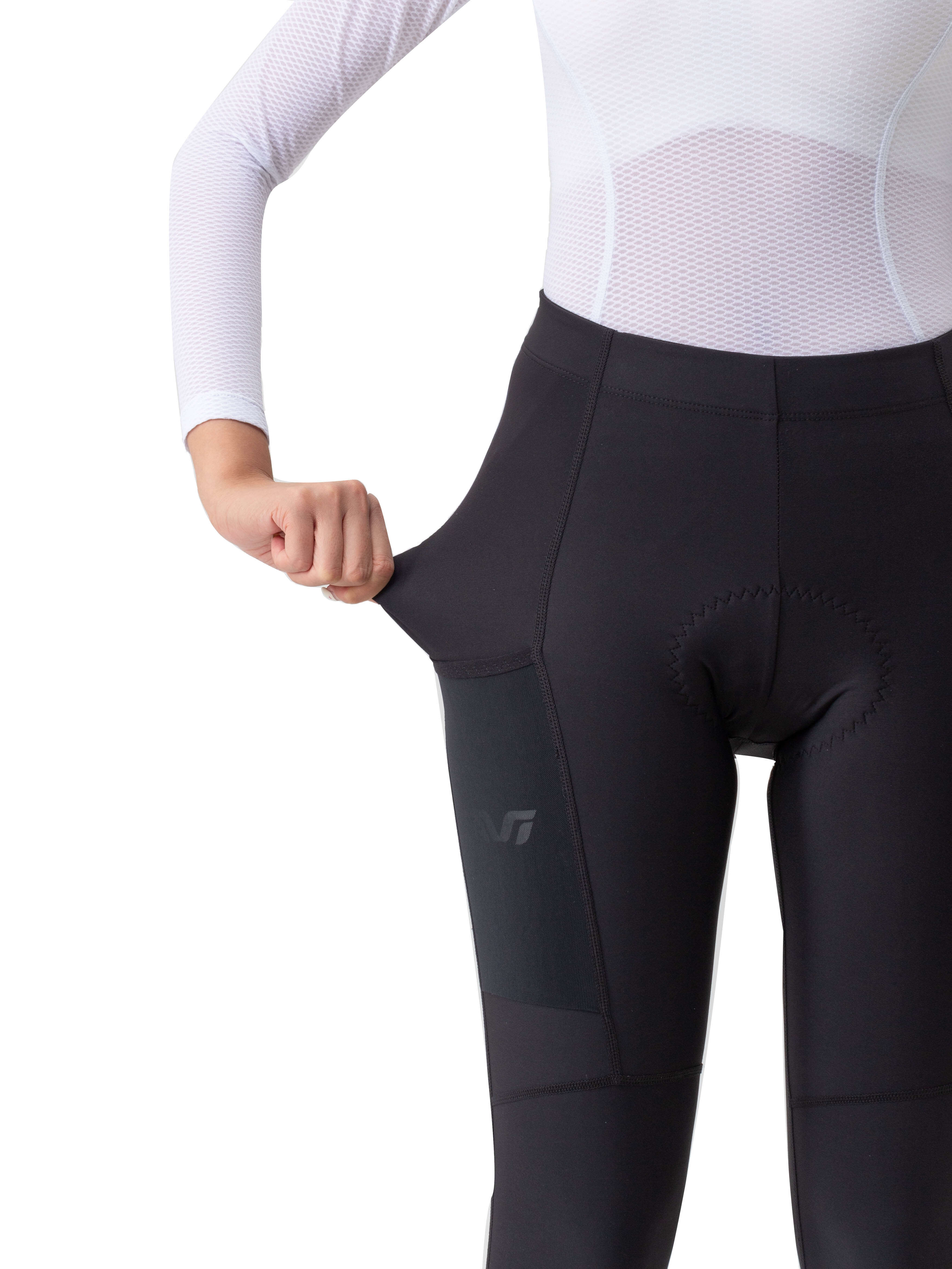 Women's lightweight thermal cycling tights for fall and winter rides ¨C breathable, insulated, and flexible fit