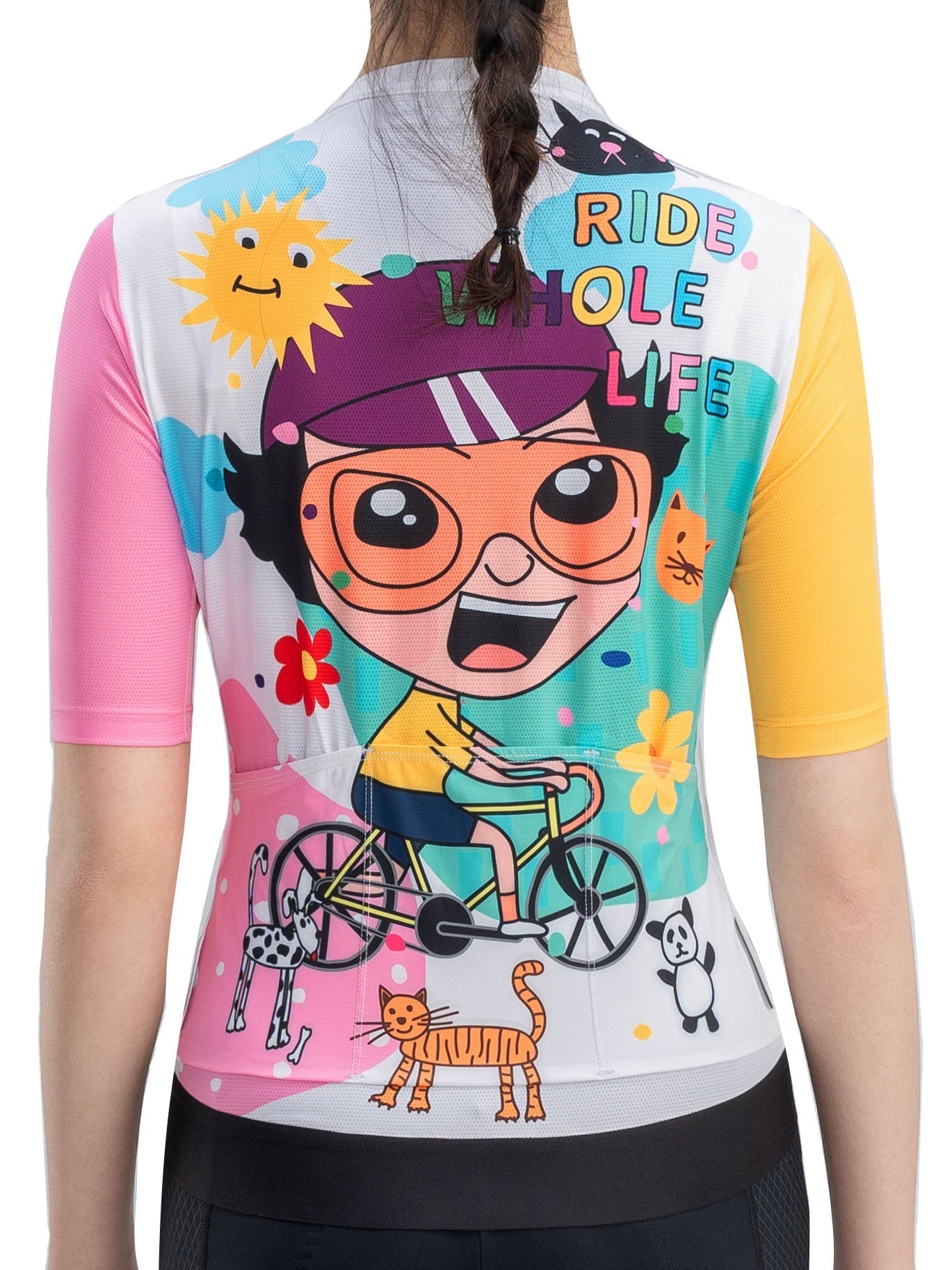 Women?ˉs ROCKBROS Vibrant Vacation short-sleeve cycling jersey in TVI fit