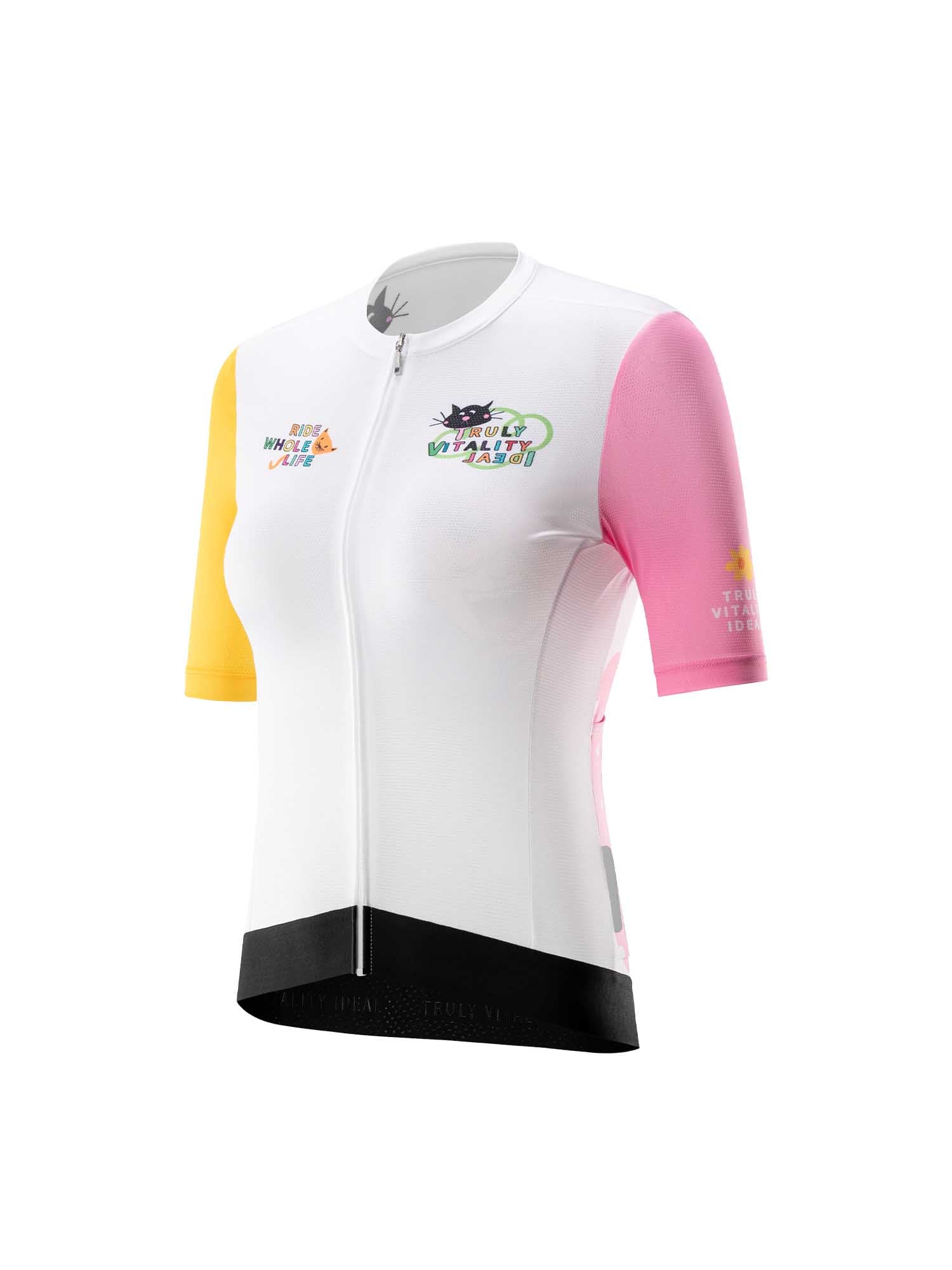 Women?ˉs ROCKBROS Vibrant Vacation short-sleeve cycling jersey in TVI fit
