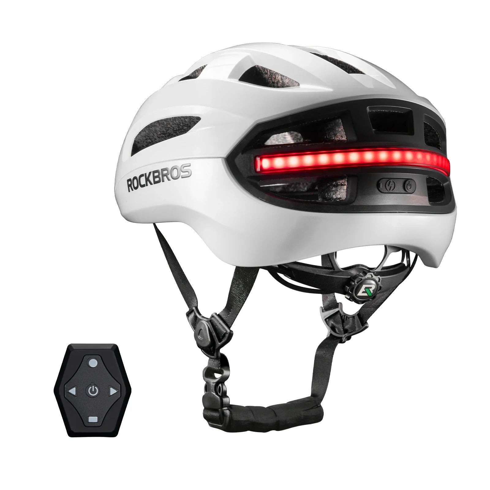 rockbros glowguard bike helmet#color_white