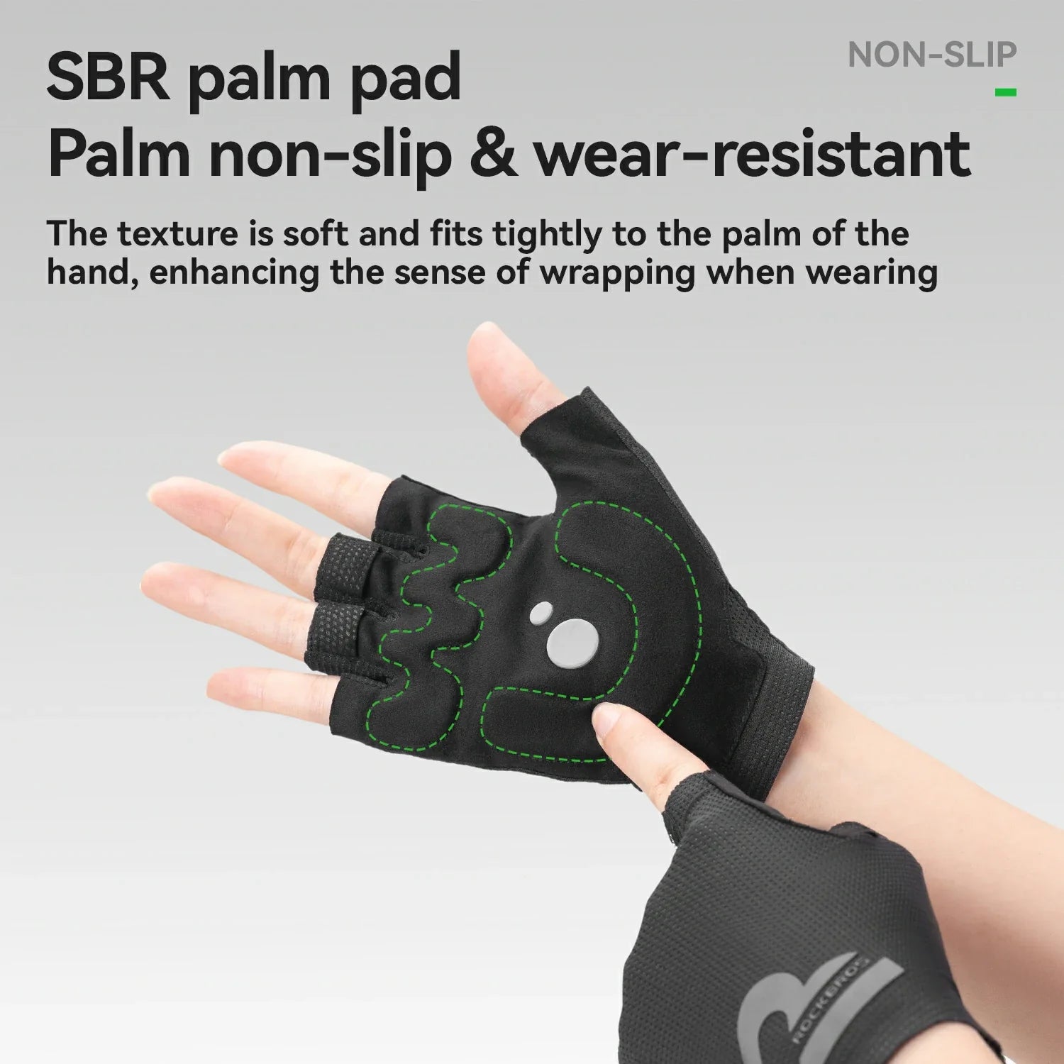 S407 Half-Finger Cycling Gloves with SBR Palm Breathable Mesh