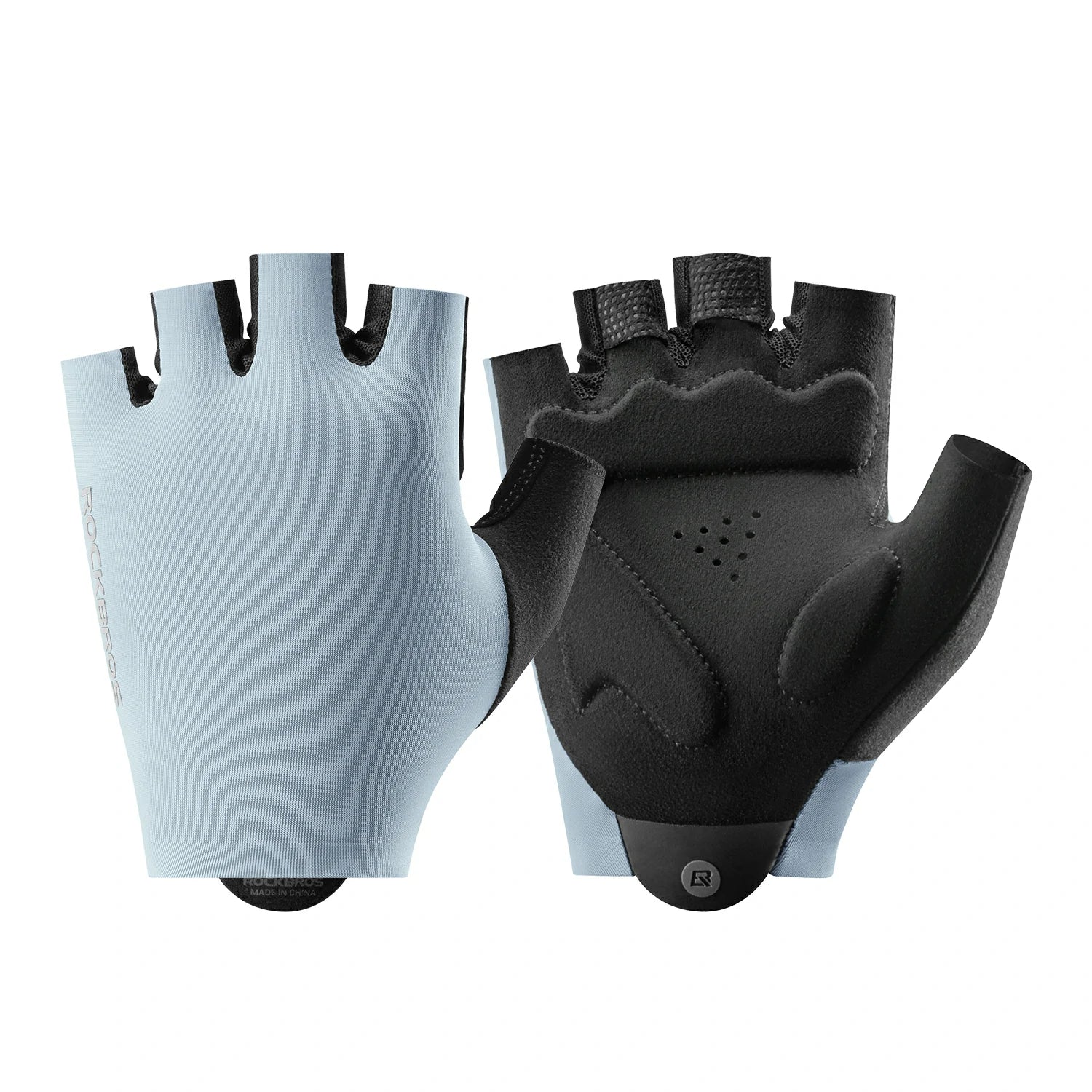 Pair of blue gloves on a white background #color_blue