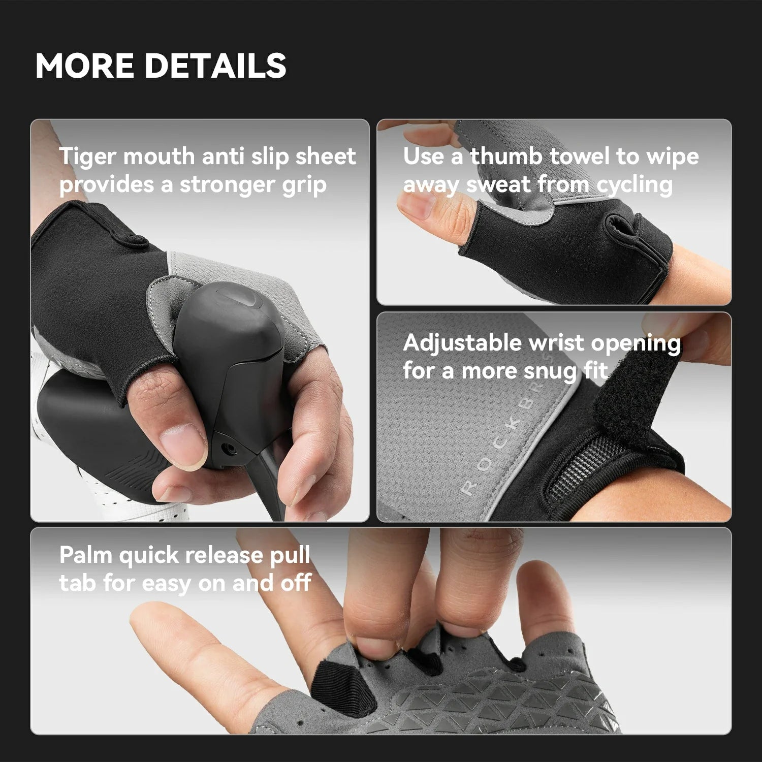 S424 Half Finger Bike Gloves Breathable