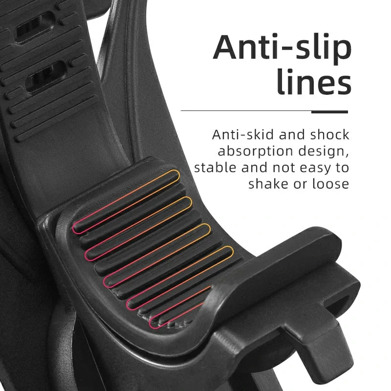 Silicone Phone Holder for Bikes, Strollers– Fits 4.0" to 6.7" Phones, 360° Rotation