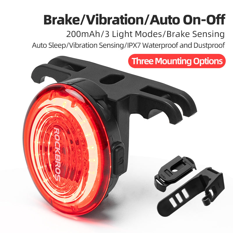 Smart Bike Tail Light Brake Sensing IPX7