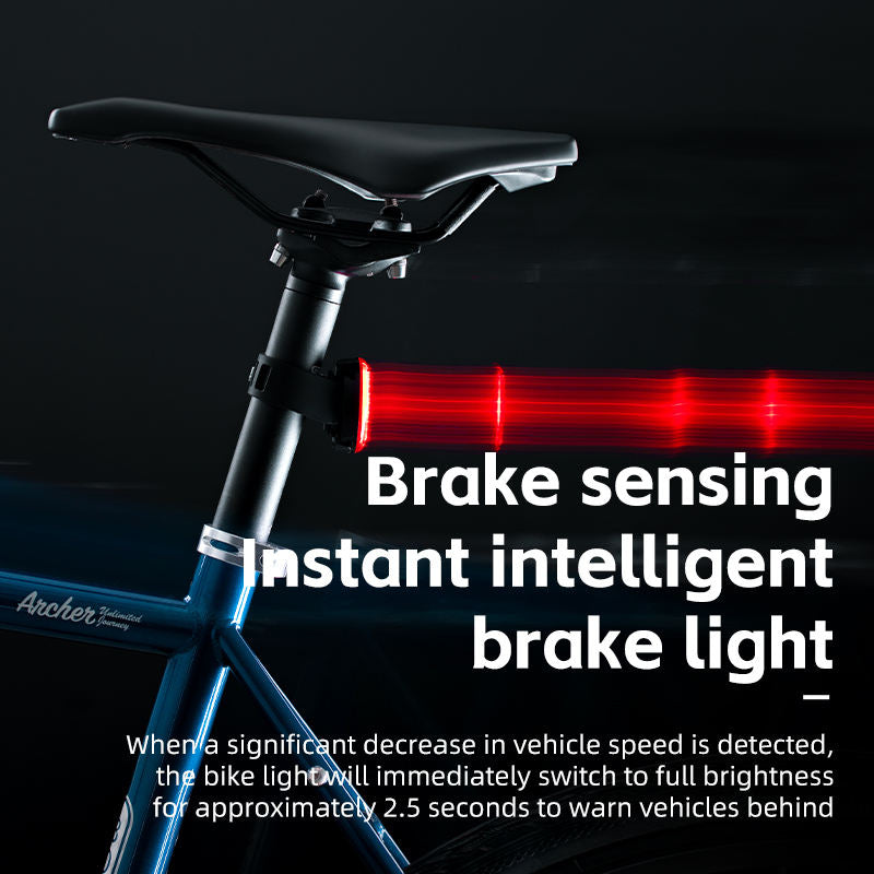 Smart Bike Tail Light Brake Sensing IPX7
