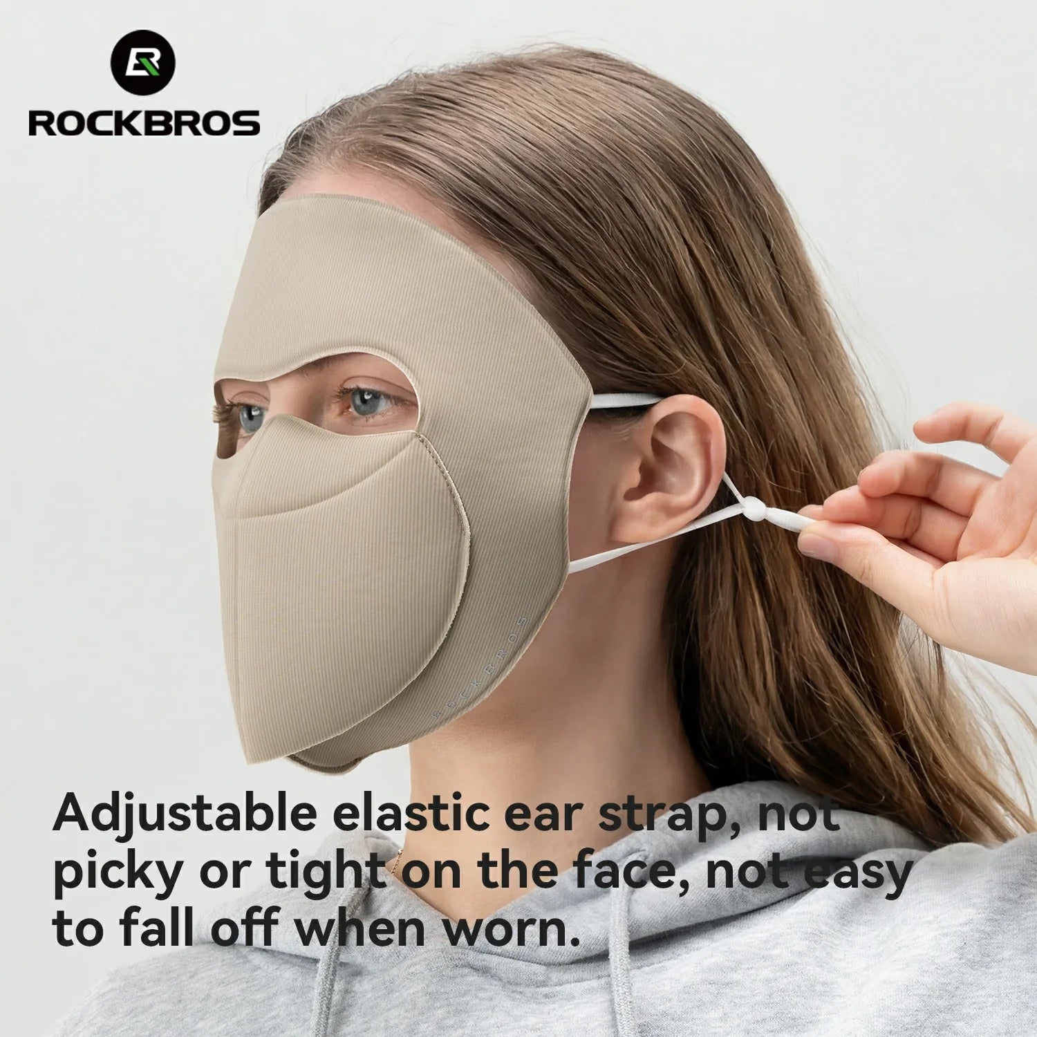 Helmet-compatible sports face mask