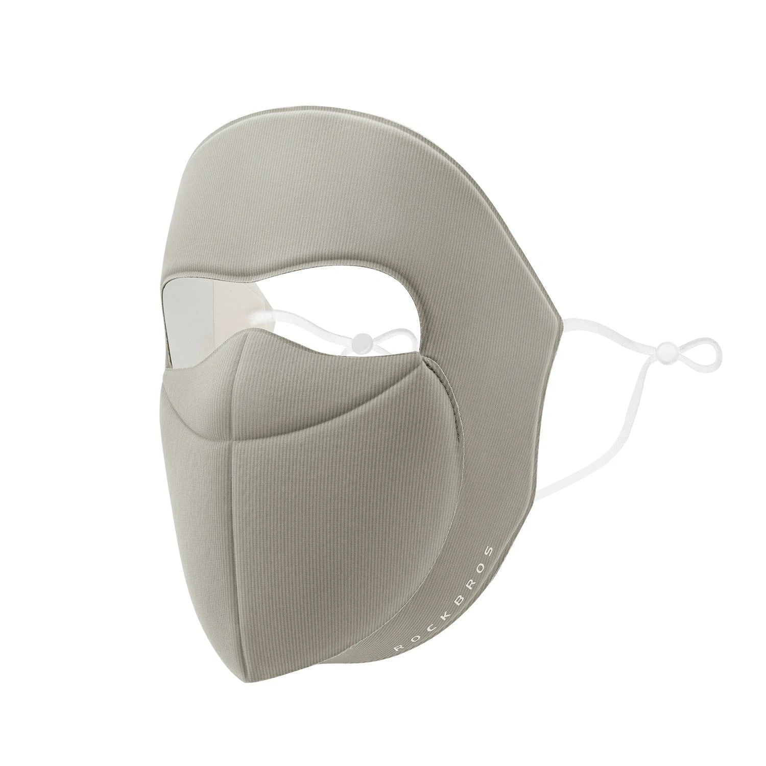 Cycling face mask with drink-through opening #Color_Khaki