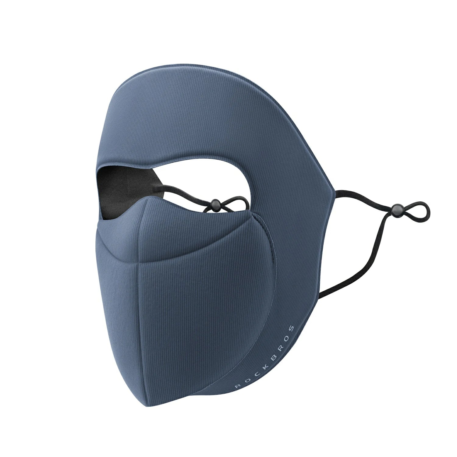 3-layer cycling face mask with 3D fit #Color_Blue