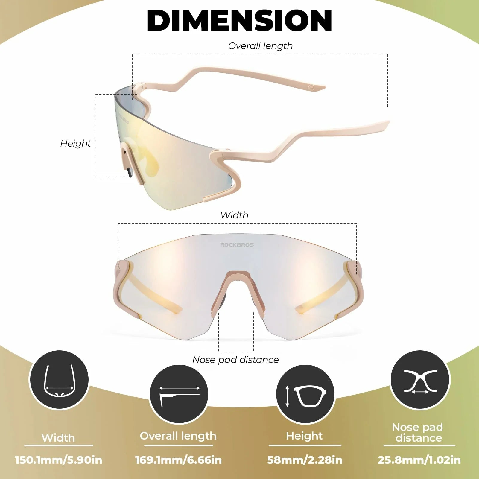 sports-photochromic-sunglasses-uv-protection-tr90-frame-rockbros#color_gold