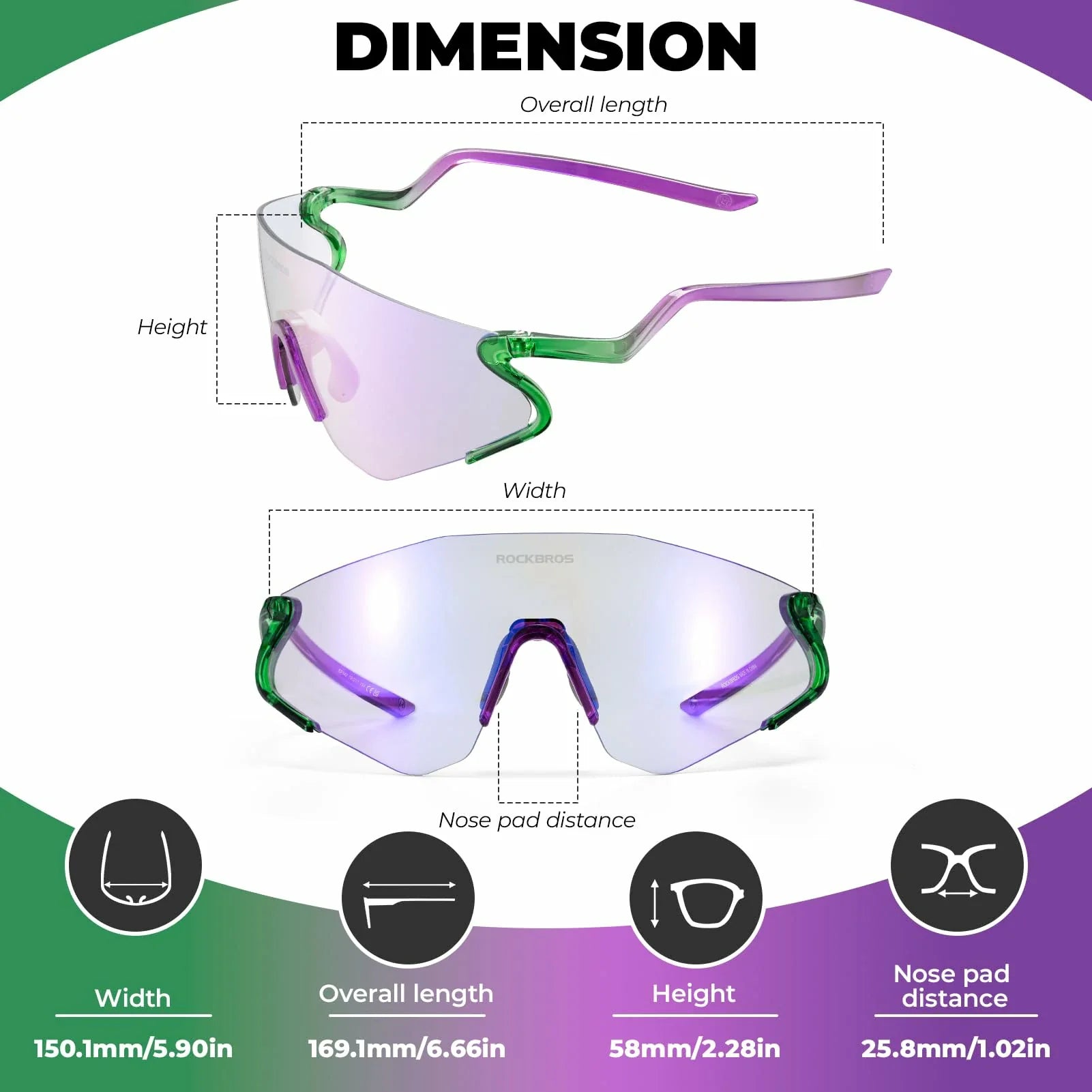 sports-photochromic-sunglasses-uv-protection-tr90-frame-rockbros#color_purple