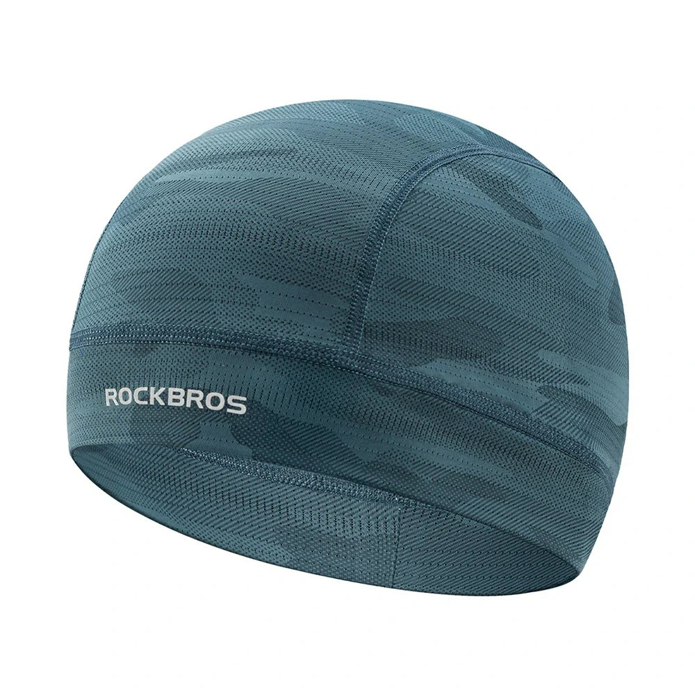 Blue cap with 'RockBros' branding on a white background #Color_Blue Color2_None