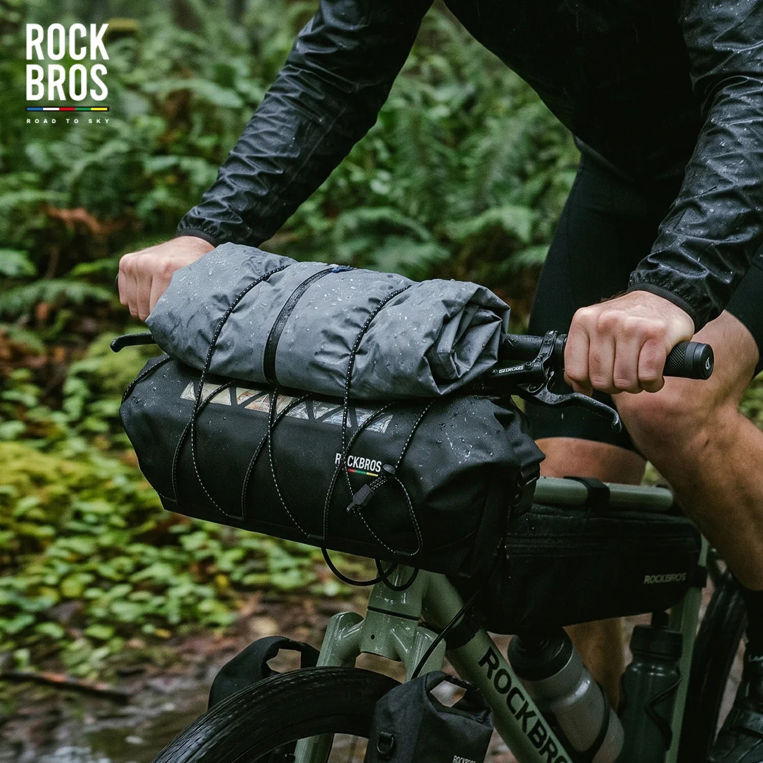 TL-170 7L 100% Waterproof Bike Handlebar Bag ROAD TO SKY