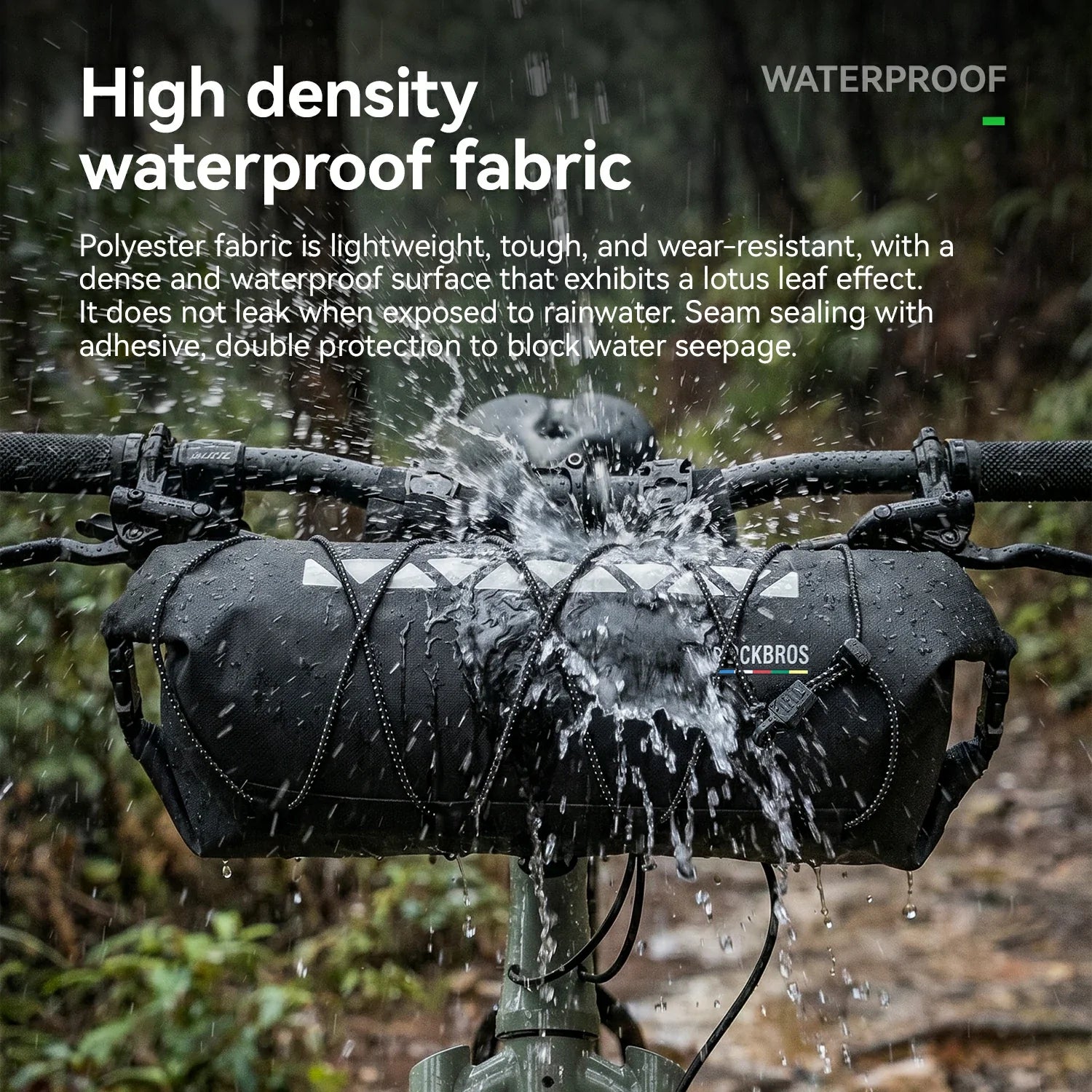 TL-170 7L 100% Waterproof Bike Handlebar Bag ROAD TO SKY
