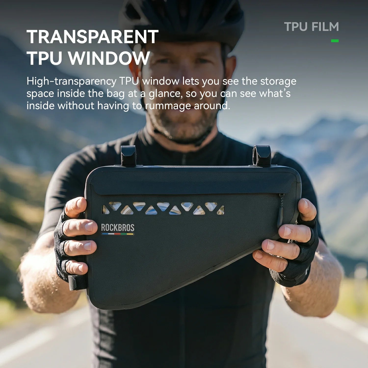 TL-174 2L 100%Waterproof Bike Triangle Bag ROAD TO SKY