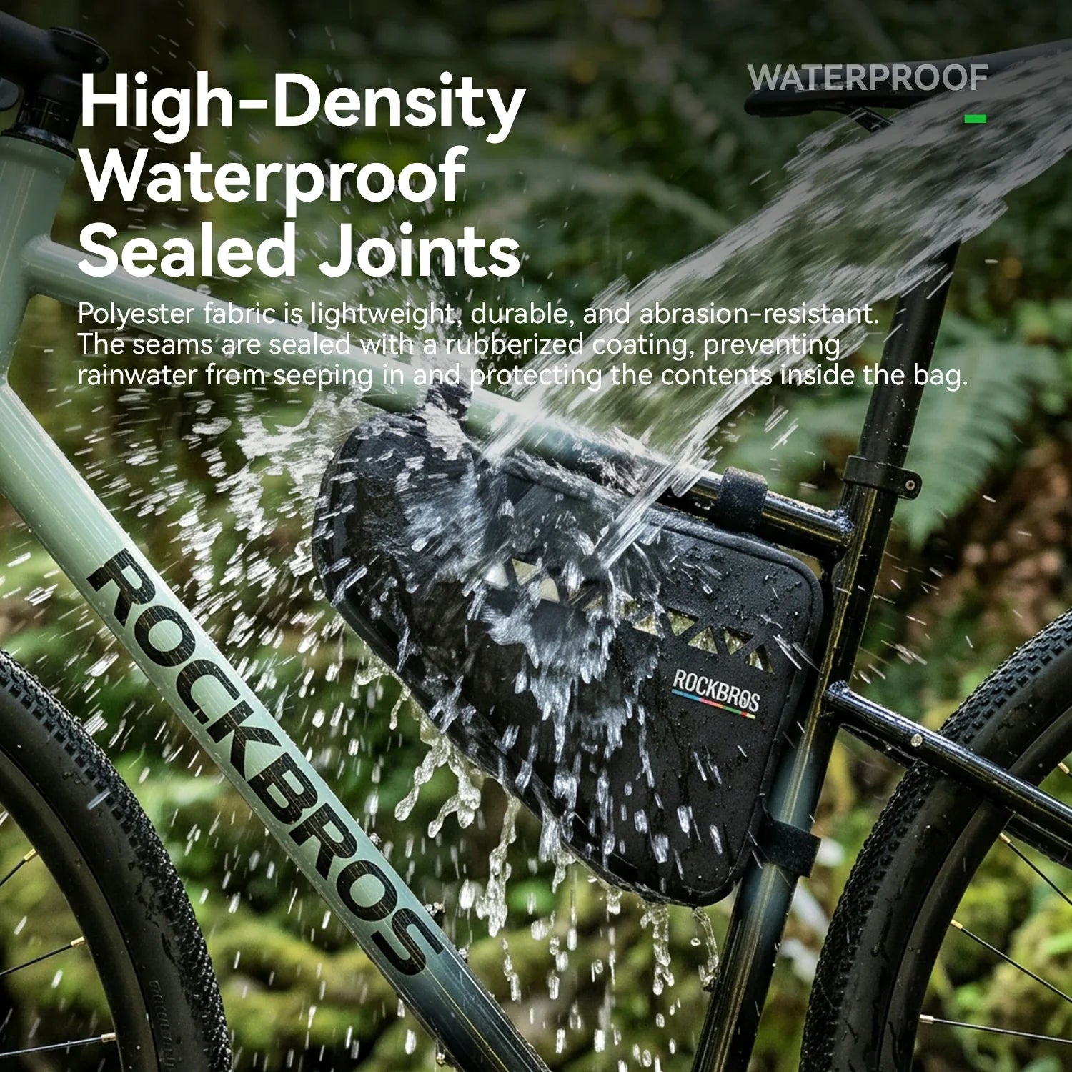 TL-174 2L 100%Waterproof Bike Triangle Bag ROAD TO SKY