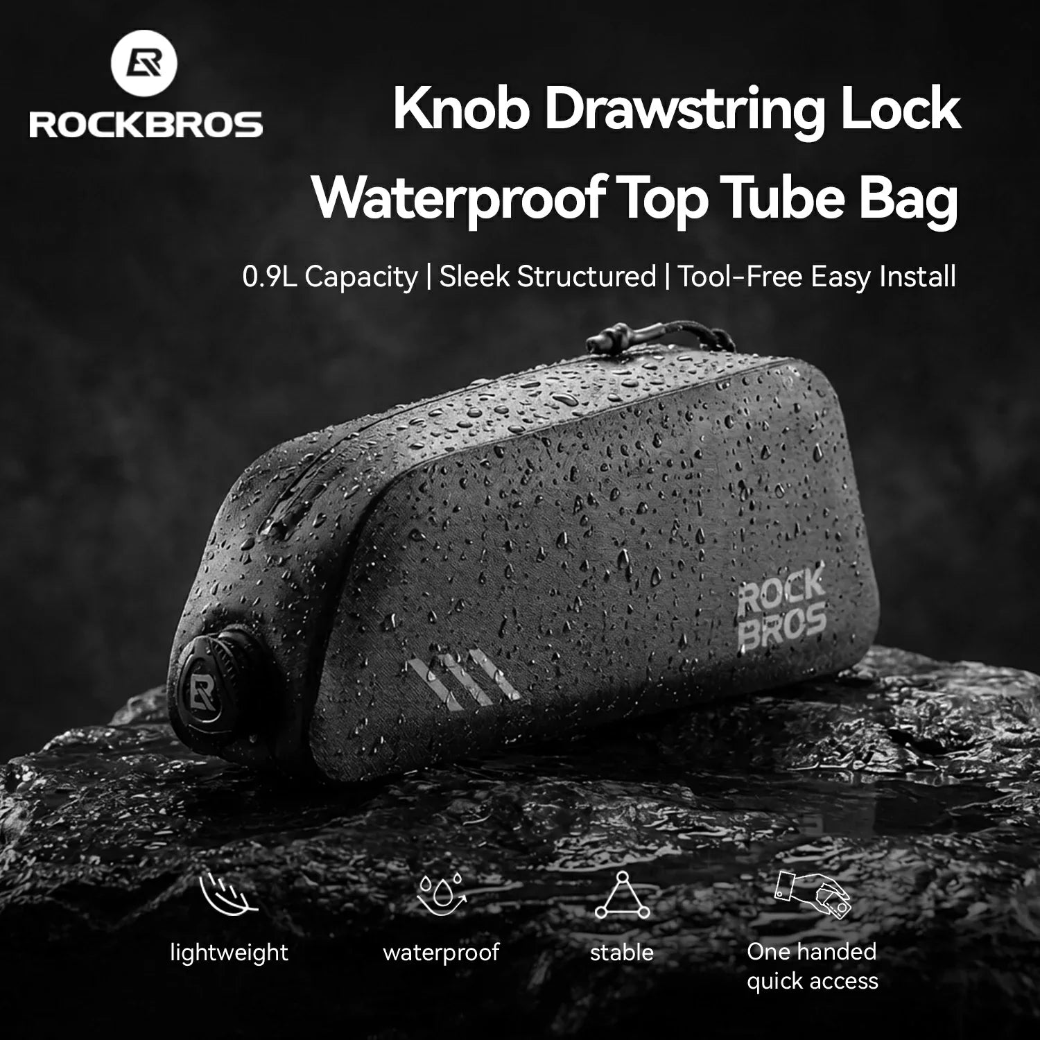 ROCKBROS Frame Bag Reflective Strip Safety Detail